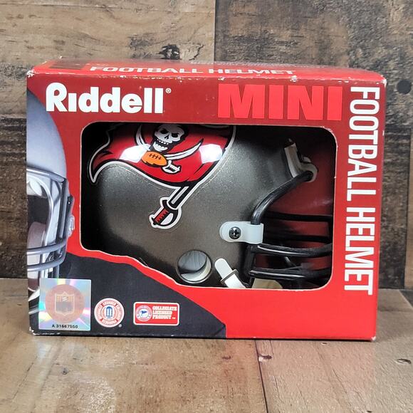 Riddell Other - Vintage 1996 NIB Riddell Mini NFL Football Helmet Tampa Bay Buccaneers
